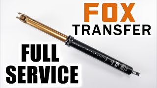 FOX Transfer Dropper Post Full Service Rebuild Guide for beginners 2021 model versions [upl. by Airdnek]