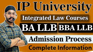 IP University BA LLB and BBA LLB Admission Process 2024  IP University Law Admission 2024 [upl. by Anerdna]