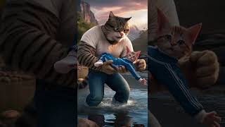 The Cats Fathers Battle For Survival cat wisdom lifelessons catvideos catshorts [upl. by Akcemat541]