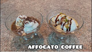 How To Make Affogato CoffeeAffogato Coffee Icecream Dessert Recipe [upl. by Elletse]