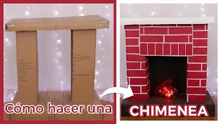 Cómo hacer una CHIMENEA de CARTÓN  FÁCIL  Decoración Navidad [upl. by Atil]