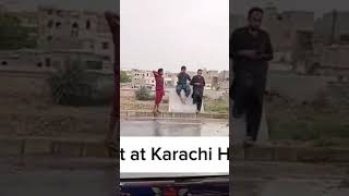 Accident at Karachi Highway Follow traffic rules trendingaccidenttrafficfypforyoulikeviral [upl. by Helali]