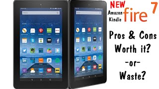 NEW Amazon Kindle Fire 7 Tablet 2015  Pros amp Cons Worth It or Waste [upl. by Arhas]