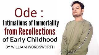 Ode Intimations of Immortality from Recollections of Early Childhood BY WILLIAM WORDSWORTH in Hindi [upl. by Rodmun]