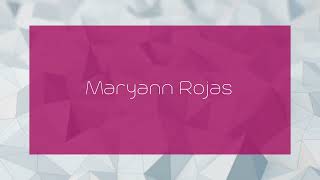 Maryann Rojas  appearance [upl. by Enaej588]