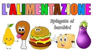 🍗🍔 LALIMENTAZIONE spiegata ai bambini 🍆🧈 [upl. by Erasmus35]