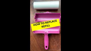 Metkix Supersize Lint Roller how to replace refill [upl. by Yruam]