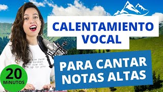 Calentamiento vocal para cantar notas altas 20 minutos Clases de canto Natalia Bliss [upl. by Ridley574]