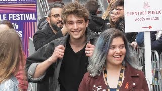 VIDEO Maxence DanetFauvel amp Coline Preher SKAM France  Lille Series Mania 23 mars 2019  march [upl. by Yeslek]