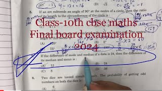 If the difference of mode and median of a data is 24 then the difference of its median and mean is [upl. by Darcia462]