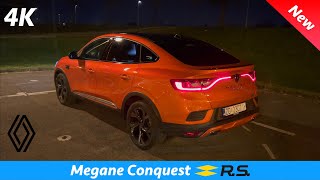 Renault Arkana RS Line 2022  NIGHT review in 4K  Exterior  Interior Ambient lights [upl. by Arahc]