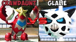 Pokemon battle revolution  Crawdaunt vs Glalie [upl. by Yusem]