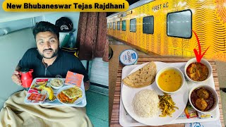 New Tejas Rajdhani First Class Review  Bad IRCTC Food  Delhi to Bhubaneswar  Indian Railways [upl. by Sargent521]