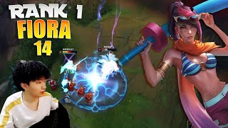 14 Fiora vs Jax  14Fiora Fiora Guide [upl. by Ahsilac]