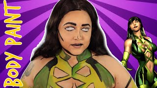 Marvel Sersi The Eternals Cosplay Body Paint Tutorial NoBlandMakeup [upl. by Burkhardt]