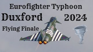 Eurofighter Typhoon Rips Through the Sky at Duxford Flying Finale 2024 ✈️💥 [upl. by Asiuqram]