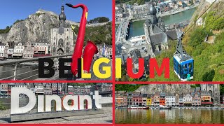 Dinant City Tour Wallonië  Belgium  4K [upl. by Leanahtan]