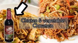 Chicken Vegetable Chow mein Recipe Chicken Noodles Recipe  spaghetti recipe [upl. by Eimmaj]