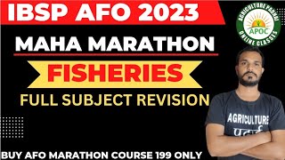 Fisheries Marathon Lecture IBPS AFO  NABARD  Pre PG  All Agriculture Exam  AFO Marathon course [upl. by Eldin]