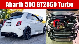 Fiat 500 Abarth GT2860 Big Turbo Ride Along amp Pulls untuned [upl. by Yelwah]