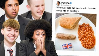 British Highschoolers react to British Food Memes [upl. by Anyaj]