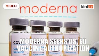 Moderna files for US vaccine authorization will seek EU nod [upl. by Rea]