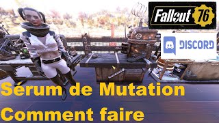 Fallout 76 Fr  Serum de mutation comment faire [upl. by Ayila111]