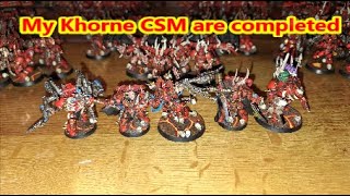 My Khorne CSM are completed [upl. by Ahseital]