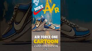 Nike CARTOON CUSTOMcartoon effectOIL BASED SHARPIE Nike AF1 2024 sharpie cartoon fall kids [upl. by Noirod]