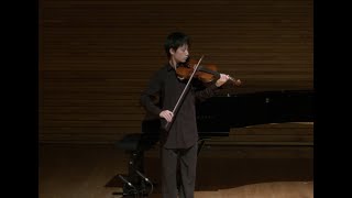 Francesco Geminiani  Sonata in B flat major for solo violin  Justin Peng [upl. by Ojela]