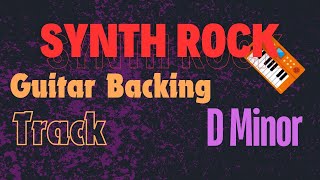 Smashing Synth Rock Backing Jam Track in D Minor [upl. by Gnek917]