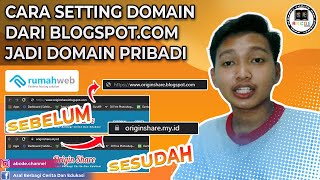 Cara setting domain di rumahweb ke blogspot  MUDAH [upl. by Anerev]