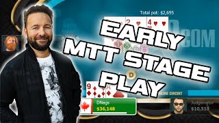 EARLY STAGE STRATEGY 6Max Poker Tournament with Daniel Negreanu [upl. by Dinsdale]