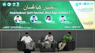 Seminar Kebangsaan quotReaktualisasi Spirit Resolusi Jihad Bagi Generasi Zquot  Hari Santri Nasional 2024 [upl. by Sall765]