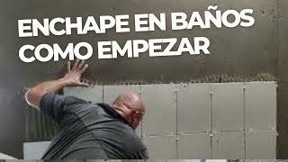 ✅COMO EMPEZAR A ENCHAPAR UN BAÑO PASO A PASOshorts diaadia manosalaobra viralvideo [upl. by Kaylil629]