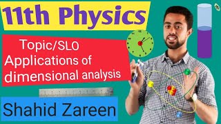 1102 Applications of dimensional analysis class 11th FSc Physics [upl. by Butcher]