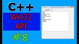 Windows GUI Programming with CC  Win32 API   Part 8  Open File Dialog [upl. by Uolyram306]