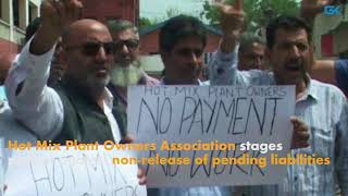 Hot Mix Plant Owners Association stages protest against nonrelease of pending liabilities [upl. by Alleynad]