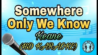 Keane  Somewhere Only We Know Karaoke  HD KARAOKE [upl. by Allsun]