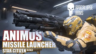 Star Citizen Animus Missile Launcher Field Test  Star Citizen 3242  starcitizen [upl. by Noelle10]