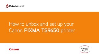 How to unbox and set up the Canon PIXMA HOME TS9560 [upl. by Ogden]