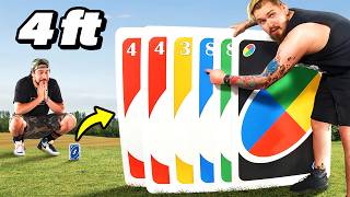 The Boys play UNO with the WORLDS LARGEST CARDS [upl. by Elamor]