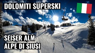 Dolomiti Superski  Seiser Alm  Alpe di Siusi [upl. by Saturday507]