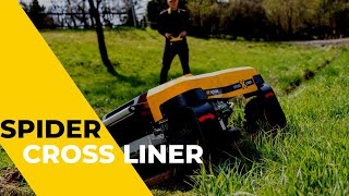 NEW  Remotecontrolled mower  SPIDER CROSS LINER [upl. by Aynosal441]