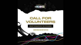 Volunteer for theheadiesawards [upl. by Betthezul168]