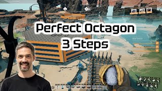 How to build a perfect Octagon in Satisfactory [upl. by Sidoma]