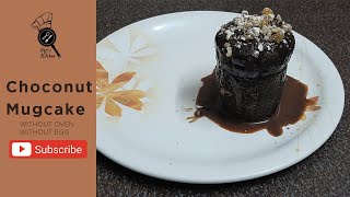 Easy Choconut Mug Cake Recipe Without Oven Without Egg [upl. by Helbonna]