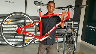 கோவையில் சங்கிலி இல்லாத சைக்கிள் steed chainless bicyclesteed cycles reviewsteed bicycle tamil [upl. by Aremahs]