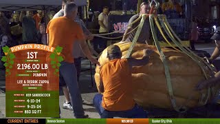 Barnesville Pumpkin Festival Giant Pumpkin WeighOff Broadcast 2024 [upl. by Novets602]