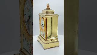 Ormolu mantel clock with sevres hand painted panels mantelclock [upl. by Annovy]